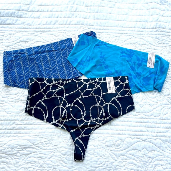 NWT Three Pair Women’s XL 8 Ambrielle Hi-Waist Thong Panties - Picture 1 of 2